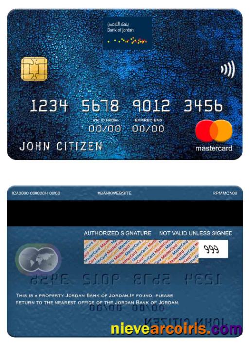 Jordan Bank of Jordan mastercard